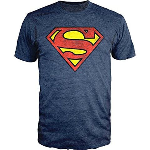 T-shirt - Superman - Shield Navy Heather Taille Xl