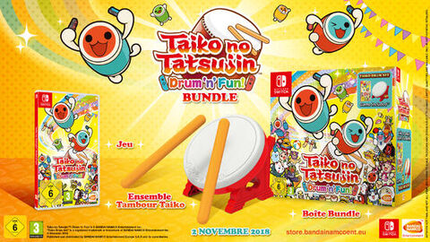 Taiko No Tatsujin Drum'n'fun + Tambour Tatacon