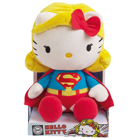 Peluche Hello Kitty Supergirl 27cm