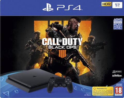 Pack Ps4 Slim 1to Noire + Cod Black Ops 4