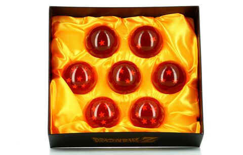 Boules de cristal Dragon Ball Z 1-7 étoiles - effet 3D - boîte