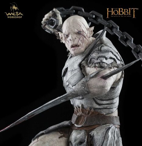 Statuette Weta - Le Hobbit La Bataille Des Cinq Armées - 1/6 Azog 44 Cm