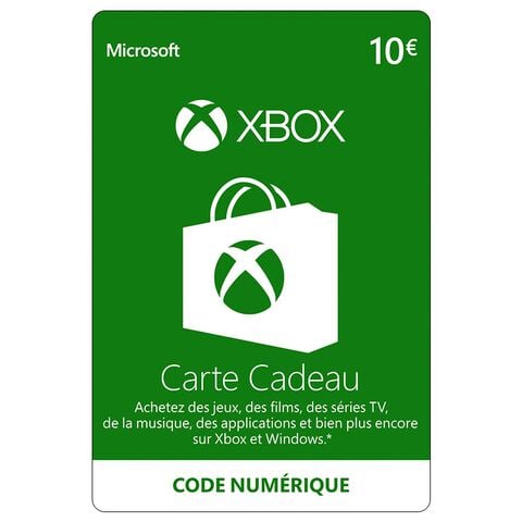 Carte Cadeau Xbox 10 Euros | Xbox One – Xbox Series
