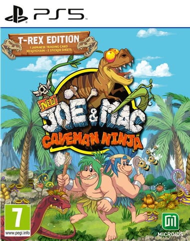 New Joe & Mac Caveman Ninja T-rex Edition