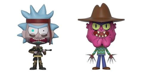 Figurine Vynl - Rick Et Morty - Twin Pack Seal Rick Et Terry Le Terrifiant