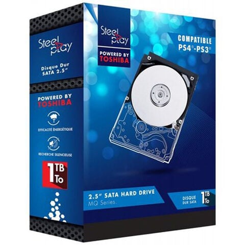Steelplay Disque Dur 1 To By Toshiba + Support Pour Ps4/ps3