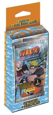 Cartes Panini - Naruto Shippuden Tc - Blister - 4 Pochettes + Carte Edit Limitée