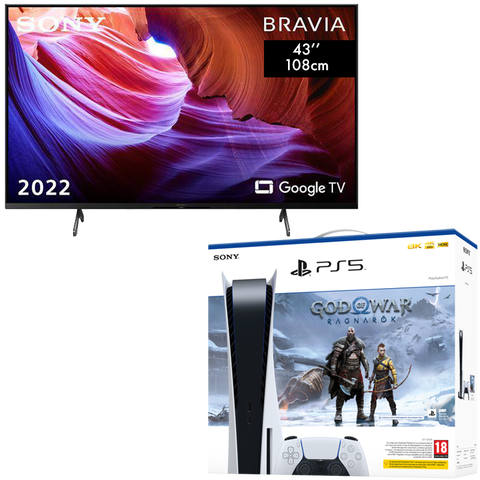 Pack Ps5 God Of War + Tv 43" 4k Lcd Sony Kd43x89kpae 15/12