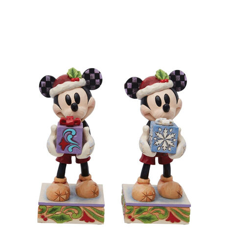 Figurine - Disney Tradition - Mickey Avec Cadeau