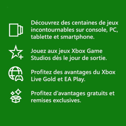 Xbox Ultimate Game Pass 3 Mois - XBOXONE