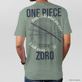 Tshirt - One Piece - Zoro Vert De Gris - Taille S thumb 1