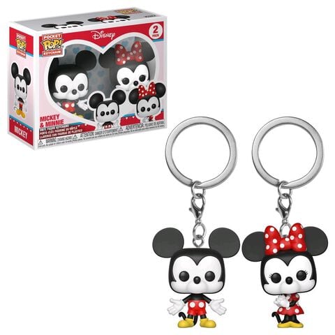 Porte-cles - Disney - Twin Pack Mickey Et Minnie