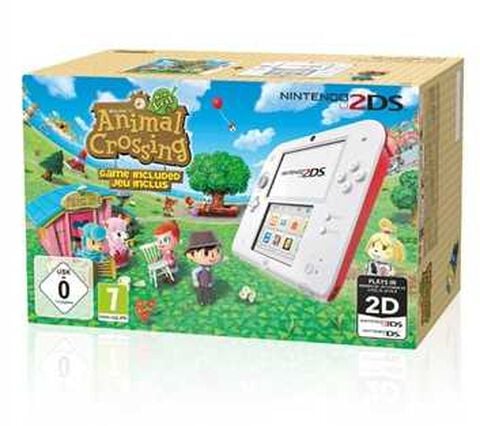 Nintendo 2ds Blanc + Rouge + Animal Crossing New Leaf