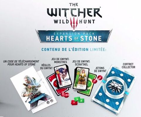Précommande : The Witcher 3 Hearts of Stone en collector avec ses cartes  Gwynt 