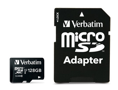 Carte Sdxc Verbatim 128gb C10/u1 With Adapter