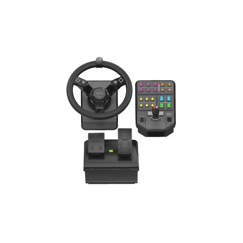 Volant Farming Simulator+ Pédalier+panneau De Contrôle - PC
