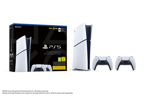 Playstation 5 Alldigital (modèle Slim)+ 2nde Manette Dualsense White