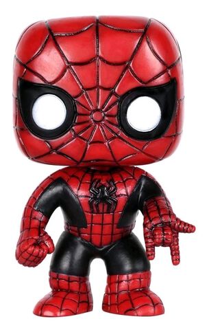 Figurine Funko Pop! N°03 - Spider-man - Rouge Et Noir Ltd Ed - MARVEL