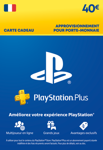 30€ Carte Cadeau PlayStation  Compte PSN français uniquement