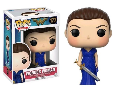 Figurine Funko Pop! N°177 - Wonder Woman - Wonder Woman In Blue Gown