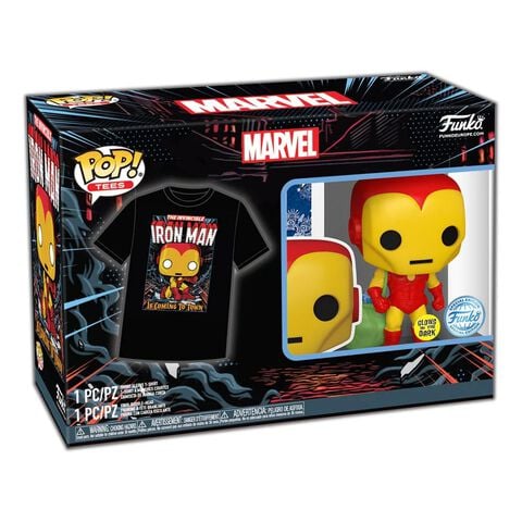 Pop&tee - Marvel - Holiday Iron Man (gw) Taille S