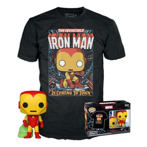 Pop&tee - Marvel - Holiday Iron Man (gw) Taille Xl