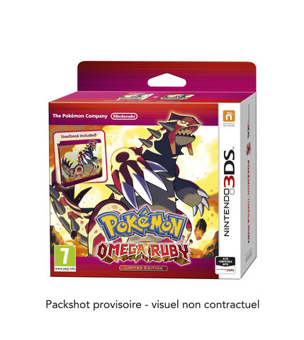 Pokemon Rubis Omega + Steel Book Edition Limitée