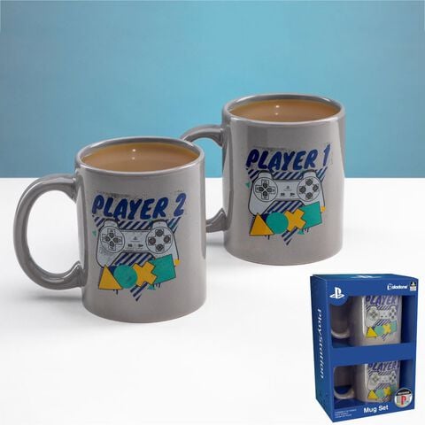Mug - Playstation - Set 2 Mugs Player 1 Et Player 2