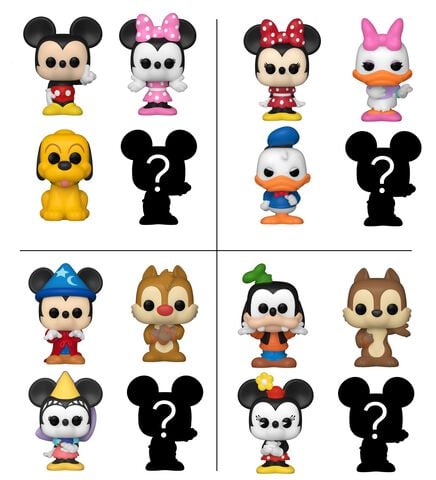 Figurine Bitty Pop! - Disney - Disney Classic Pack De 4 Assortiment