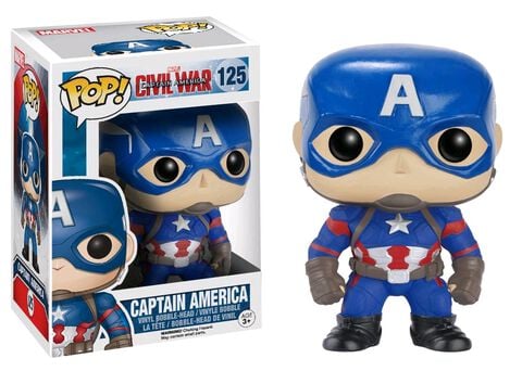 Figurine Funko Pop! N°125 - Civil War - Captain America
