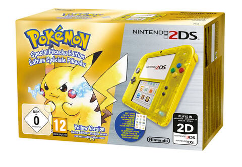 Nintendo 2ds Jaune Transparent + Pokemon Jaune Préinstallé