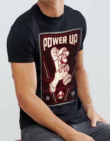 T-shirt - Nintendo -mario Power Up - S