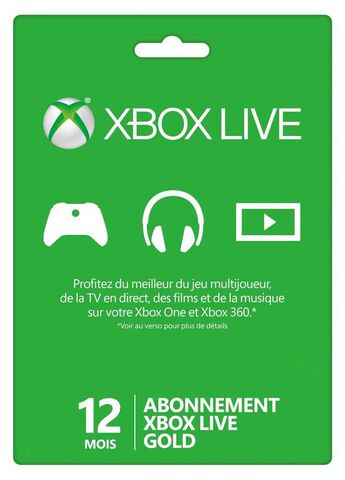 Xbox Live 12 Mois Xbox 360 - Xbox One 2018