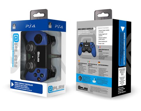 @play Manette Filaire Bleue Ps4 Officielle Sony