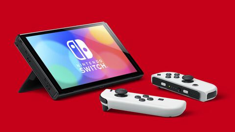 Nintendo Switch (modèle Oled) Avec Station D'accueil Et Manettes Joy-con Blanche