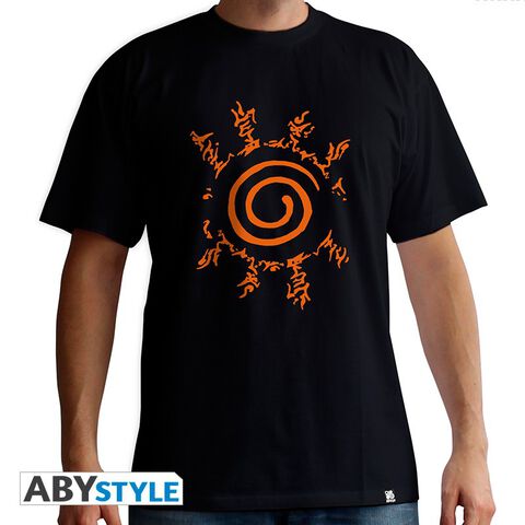 T-shirt Homme New Fit - Naruto Shippuden - Sceau - Noir - Taille L