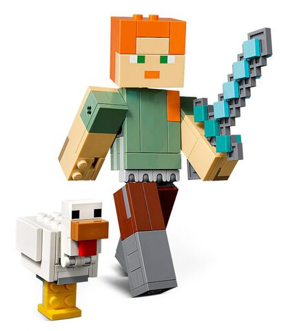 Lego - Minecraft - 21149 - Bigfigurine Série 1 Alex Et Son Poulet