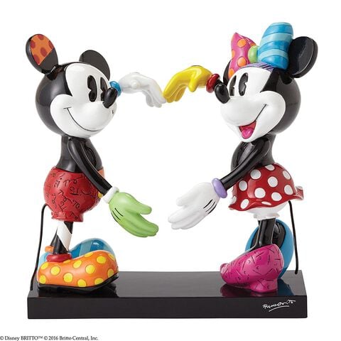 Statuette - Mickey Et Minnie - Disney By Britto Coeur