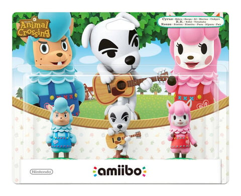 Pack 3 Amiibo Animal Crossing Kéké+risette+serge