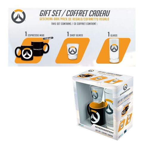 Coffret - Overwatch - Verre 29 Cl + Shooter + Mini Mug Logo