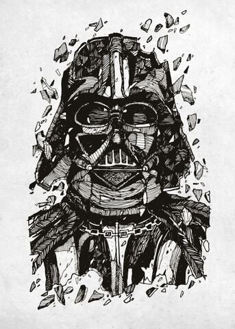 Poster Metallique - Star Wars - Dark Vador