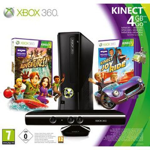 Pack X360 4 Go+joy Ride+kinect Incluant Kinect Adventures