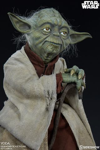 Statuette Sideshow - Star Wars - Legendary Scale Yoda 1/2