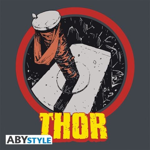 T-shirt - Marvel - Thor - Gris/noir - Taille M