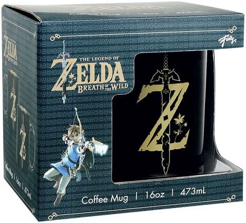 Mug - Zelda - Noir Et Doré 480 Ml