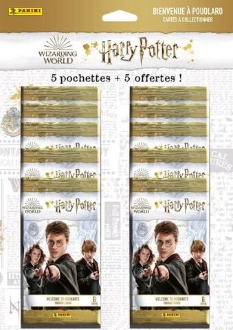 Cartes Panini - Harry Potter Saga Tc - Pack 5 Pochettes + 5 Offertes