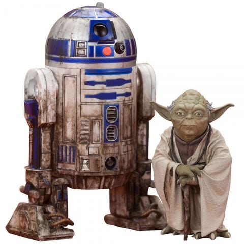 Statuette - Star Wars - R2-d2 & Yoda Dagobah Artfx+ Kotobukiya