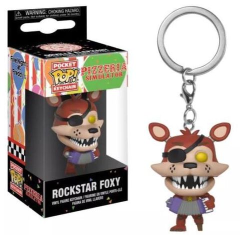 Porte-cles - Five Nights At Freddy's - Pizza Sim Pop Rockstar Foxy