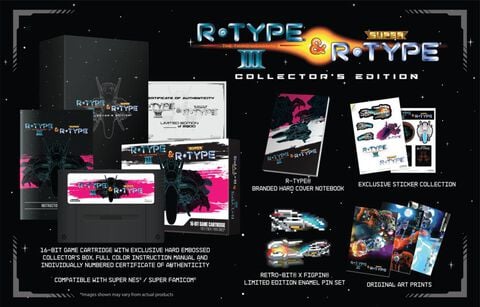 R-type Returns Collectors Ed. Black Super Nes Retro-bit