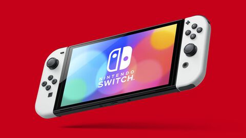 Nintendo Switch (modèle Oled) Avec Station D'accueil Et Manettes Joy-con Blanche